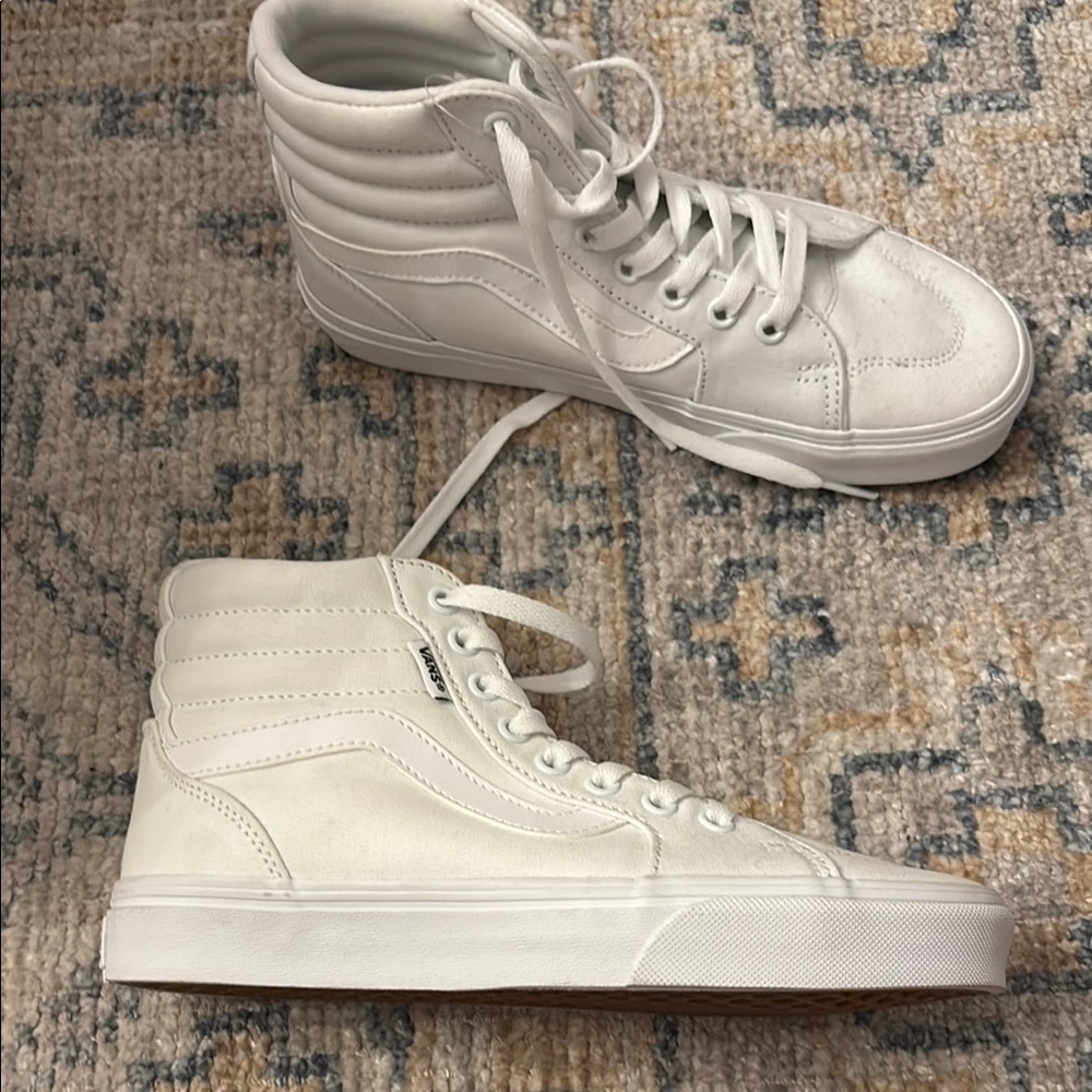 Vans White High-Top Sneakers